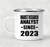 Market Research Analyst Since 2023 - 12oz Camping Mug