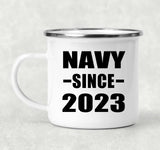 Navy Since 2023 - 12oz Camping Mug