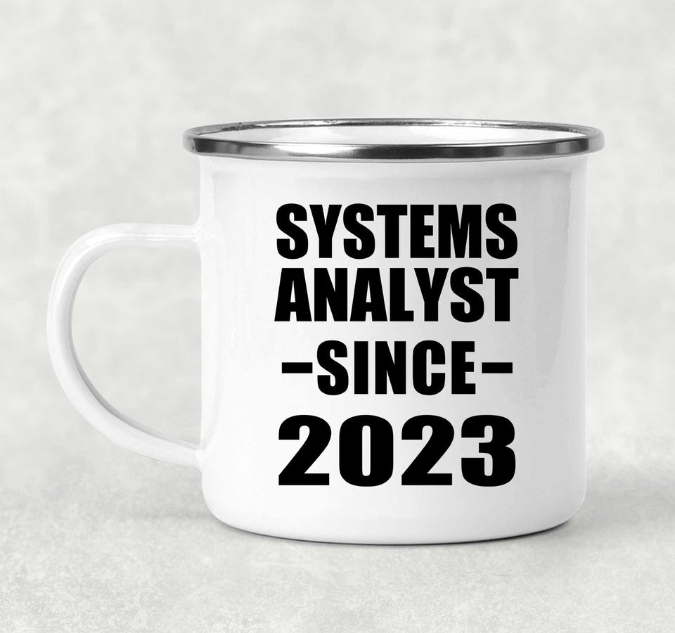 Systems Analyst Since 2023 - 12oz Camping Mug