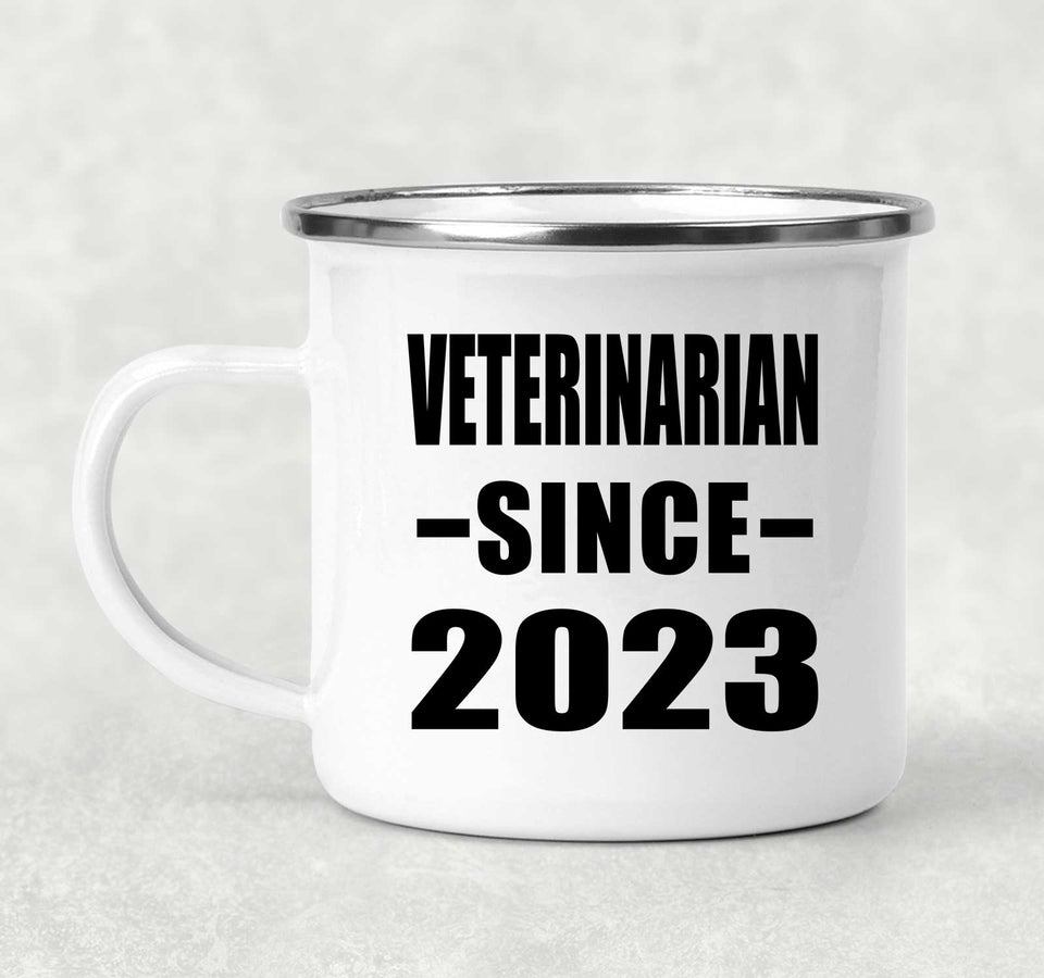 Veterinarian Since 2023 - 12oz Camping Mug