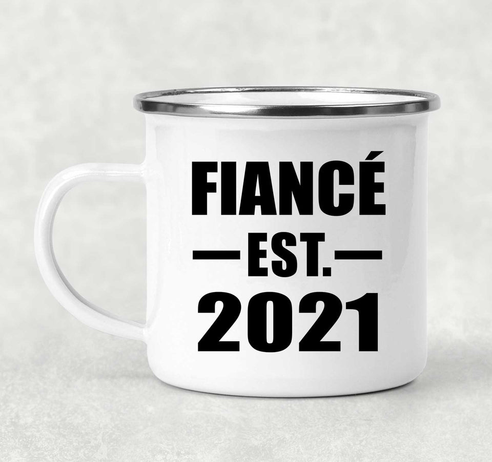 Fiance Established EST. 2021 - 12oz Camping Mug