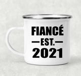 Fiance Established EST. 2021 - 12oz Camping Mug
