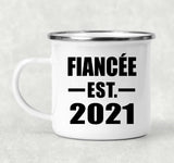Fiancee Established EST. 2021 - 12oz Camping Mug
