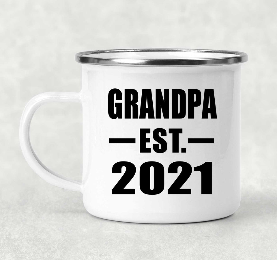 Grandpa Established EST. 2021 - 12oz Camping Mug