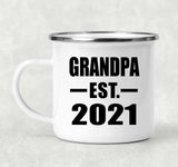 Grandpa Established EST. 2021 - 12oz Camping Mug