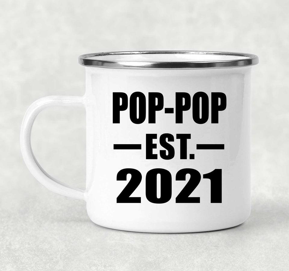 Pop-Pop Established EST. 2021 - 12oz Camping Mug