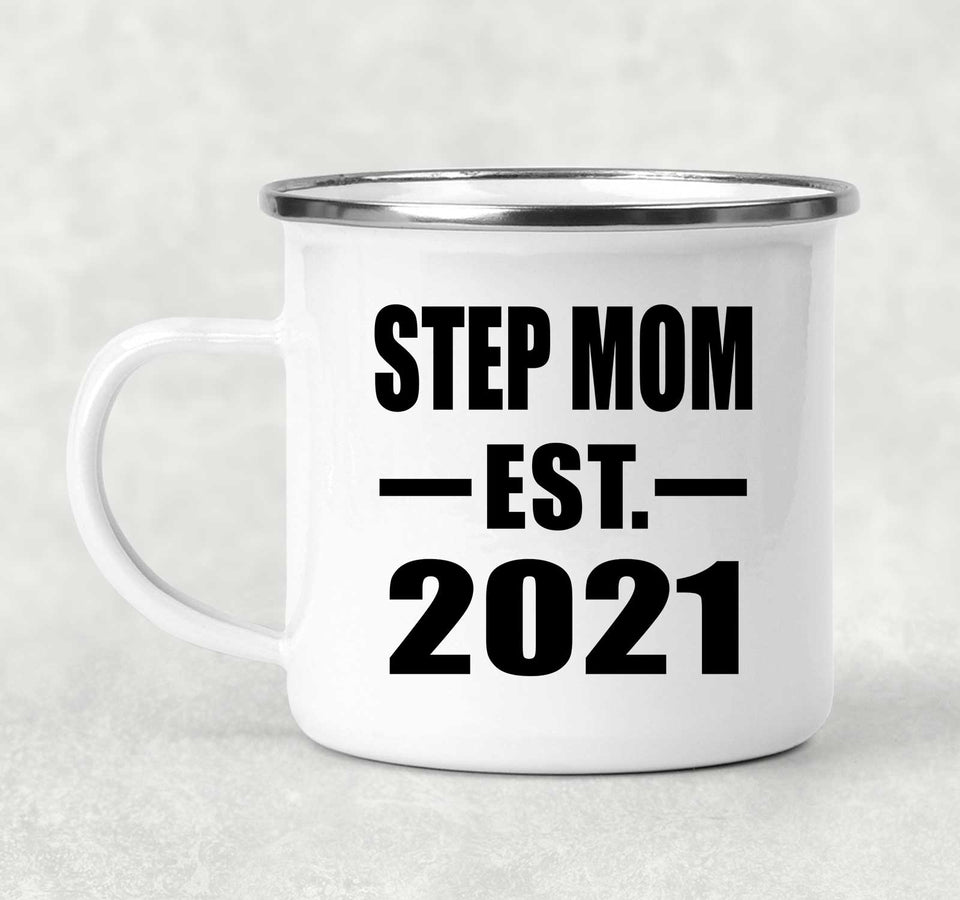 Step Mom Established EST. 2021 - 12oz Camping Mug