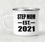 Step Mom Established EST. 2021 - 12oz Camping Mug