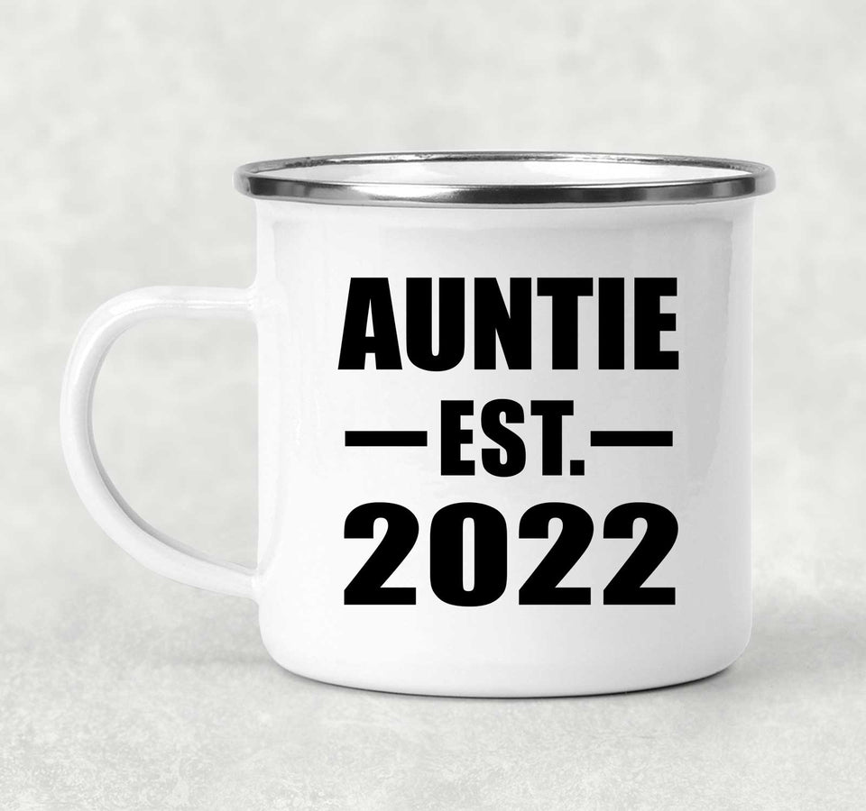 Auntie Established EST. 2022 - 12oz Camping Mug