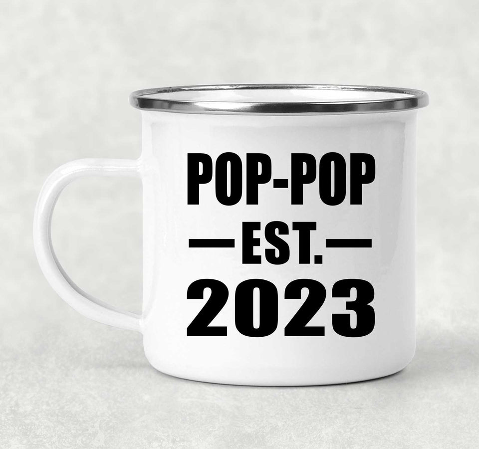 Pop-Pop Established EST. 2023 - 12oz Camping Mug
