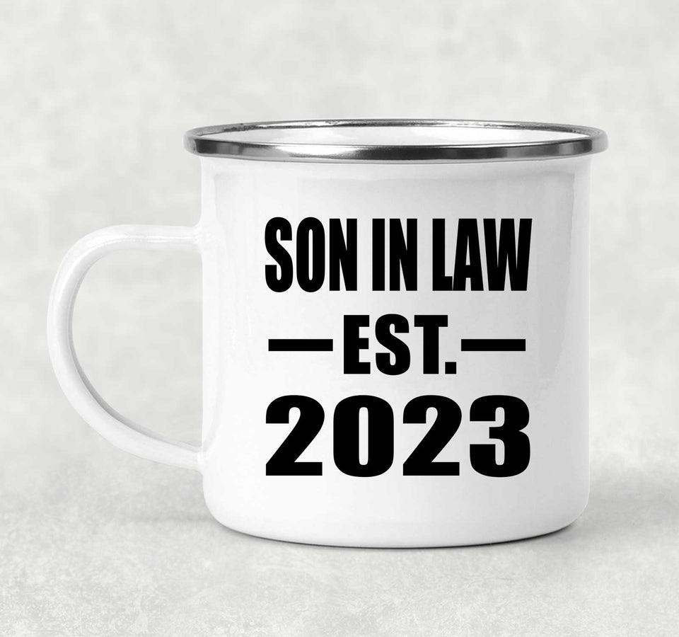 Son In Law Established EST. 2023 - 12oz Camping Mug