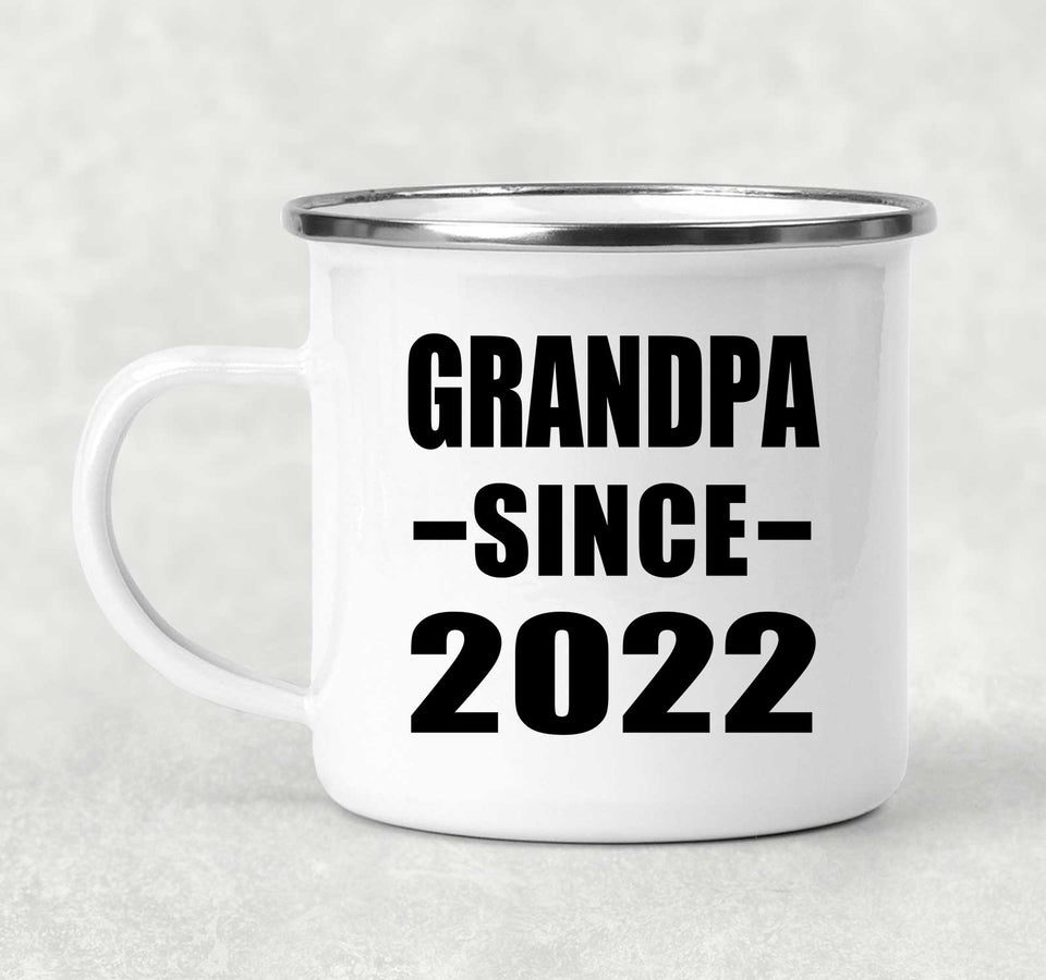 Grandpa Since 2022 - 12oz Camping Mug