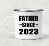 Father Since 2023 - 12oz Camping Mug