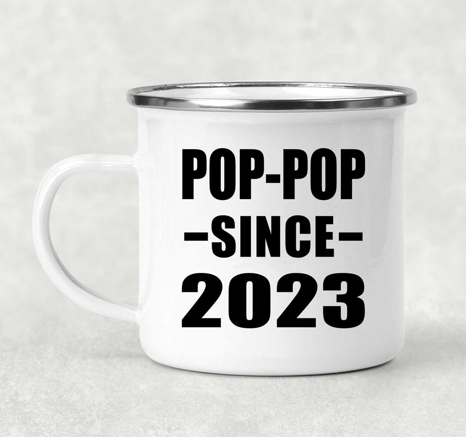 Pop-Pop Since 2023 - 12oz Camping Mug