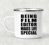 Being Film Editor Makes Life Special - 12oz Camping Mug