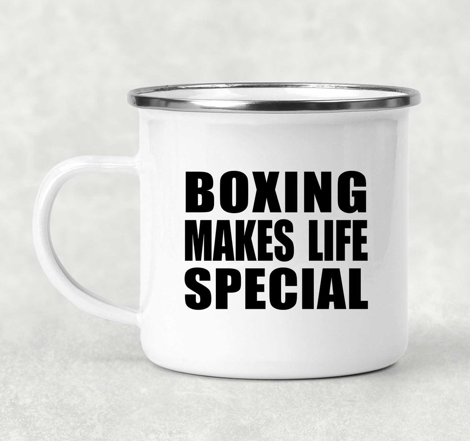 Boxing Makes Life Special - 12oz Camping Mug