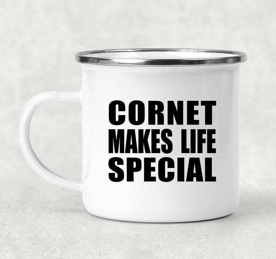 Cornet Makes Life Special - 12oz Camping Mug
