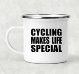 Cycling Makes Life Special - 12oz Camping Mug