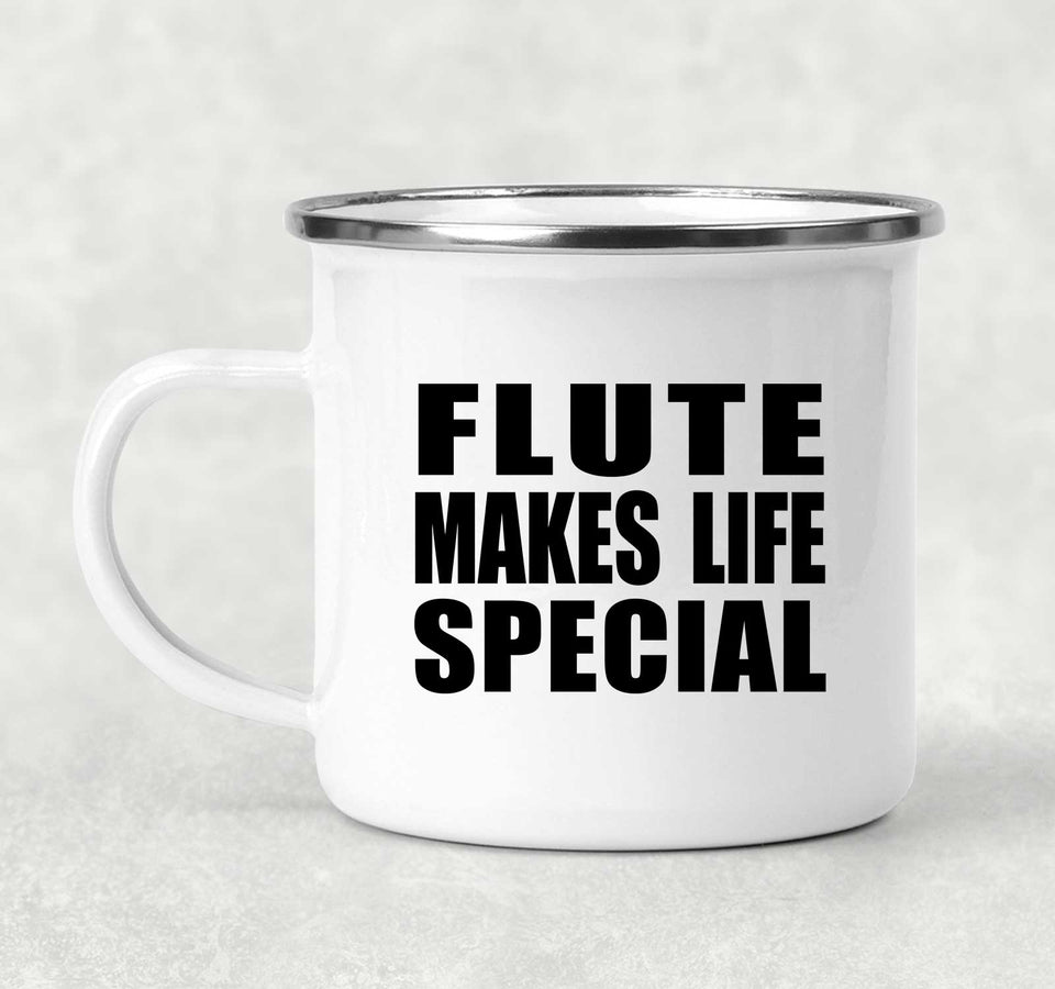 Flute Makes Life Special - 12oz Camping Mug