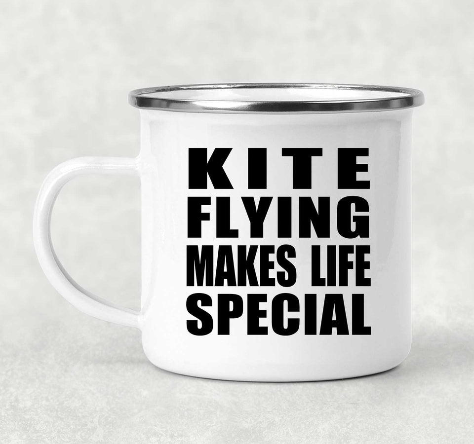 Kite Flying Makes Life Special - 12oz Camping Mug