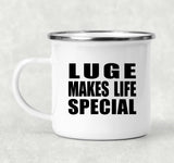 Luge Makes Life Special - 12oz Camping Mug