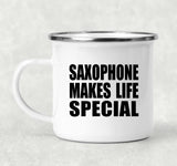 Saxophone Makes Life Special - 12oz Camping Mug