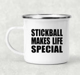Stickball Makes Life Special - 12oz Camping Mug