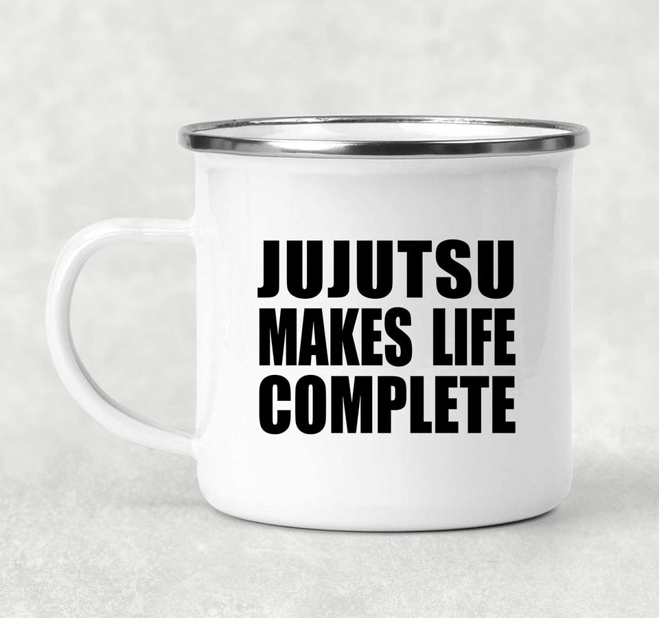 Jujutsu Makes Life Complete - 12oz Camping Mug