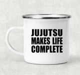 Jujutsu Makes Life Complete - 12oz Camping Mug