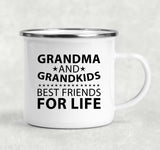 Grandma and Grandkids, Best Friends For Life - 12oz Camping Mug
