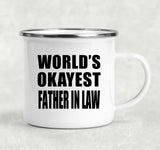World's Okayest Father In Law - 12oz Camping Mug
