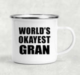 World's Okayest Gran - 12oz Camping Mug