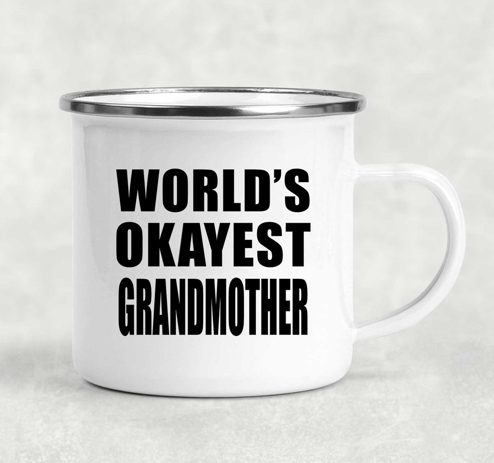 World's Okayest Grandmother - 12oz Camping Mug