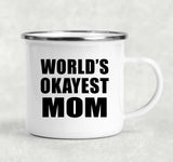 World's Okayest Mom - 12oz Camping Mug