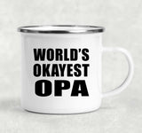 World's Okayest Opa - 12oz Camping Mug