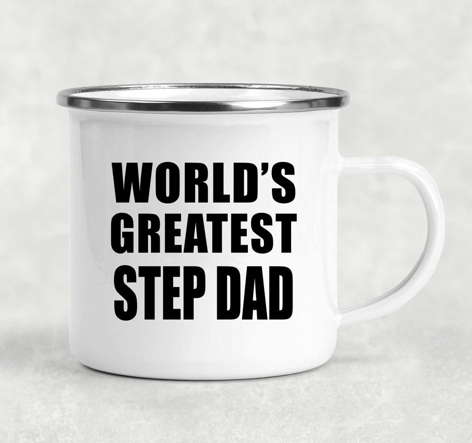 World's Greatest Step Dad - 12oz Camping Mug