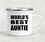 World's Best Auntie - 12oz Camping Mug