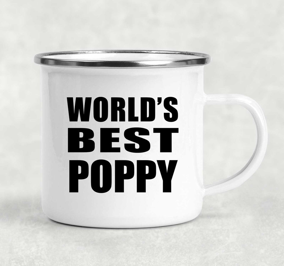 World's Best Poppy - 12oz Camping Mug