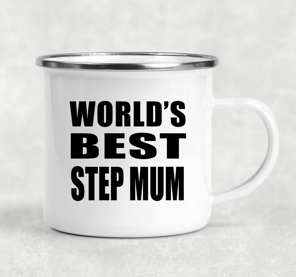World's Best Step Mum - 12oz Camping Mug