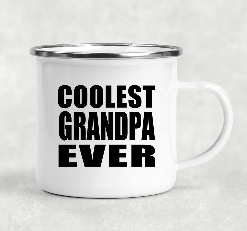 Coolest Grandpa Ever - 12oz Camping Mug