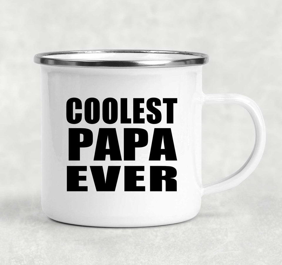 Coolest Papa (Grandpa) Ever - 12oz Camping Mug