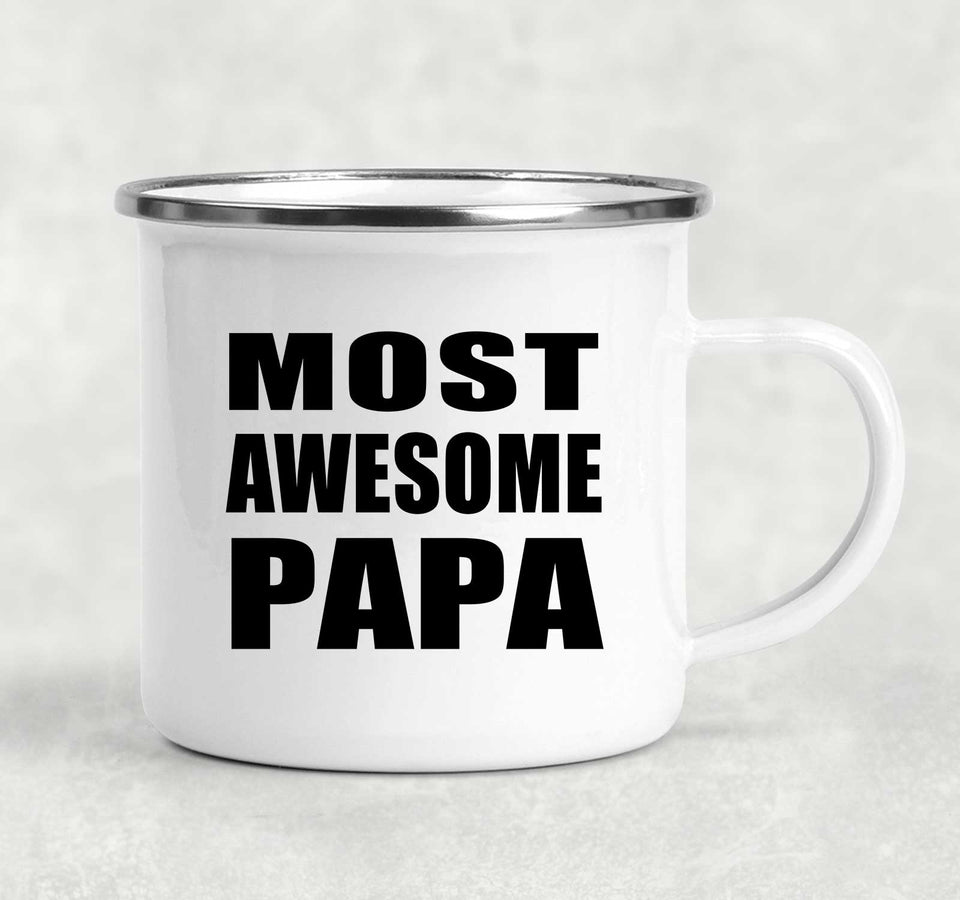 Most Awesome Papa - 12oz Camping Mug