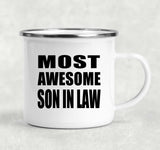 Most Awesome Son In Law - 12oz Camping Mug