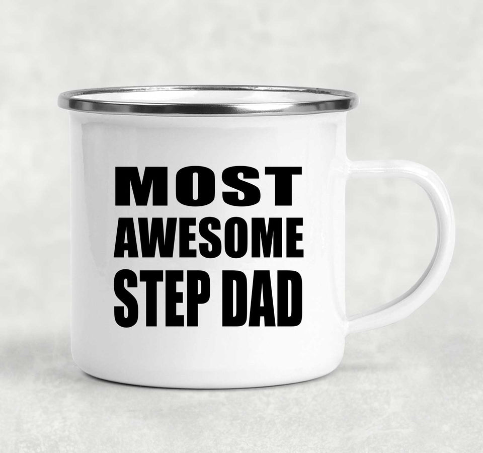 Most Awesome Step Dad - 12oz Camping Mug