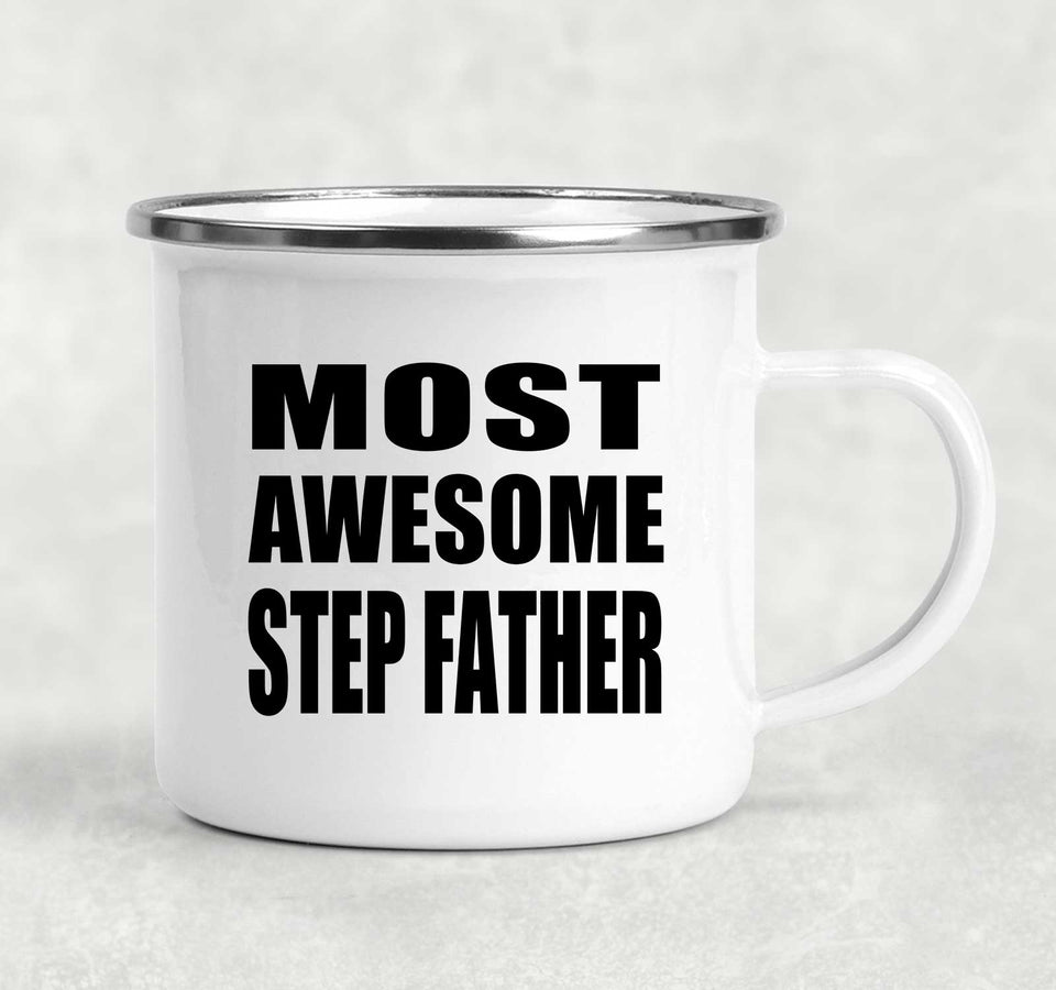 Most Awesome Step Father - 12oz Camping Mug