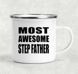 Most Awesome Step Father - 12oz Camping Mug