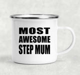 Most Awesome Step Mum - 12oz Camping Mug