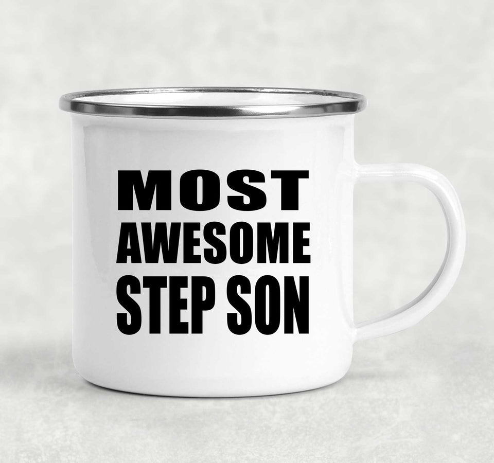 Most Awesome Step Son - 12oz Camping Mug