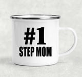 Number One #1 Step Mom - 12oz Camping Mug