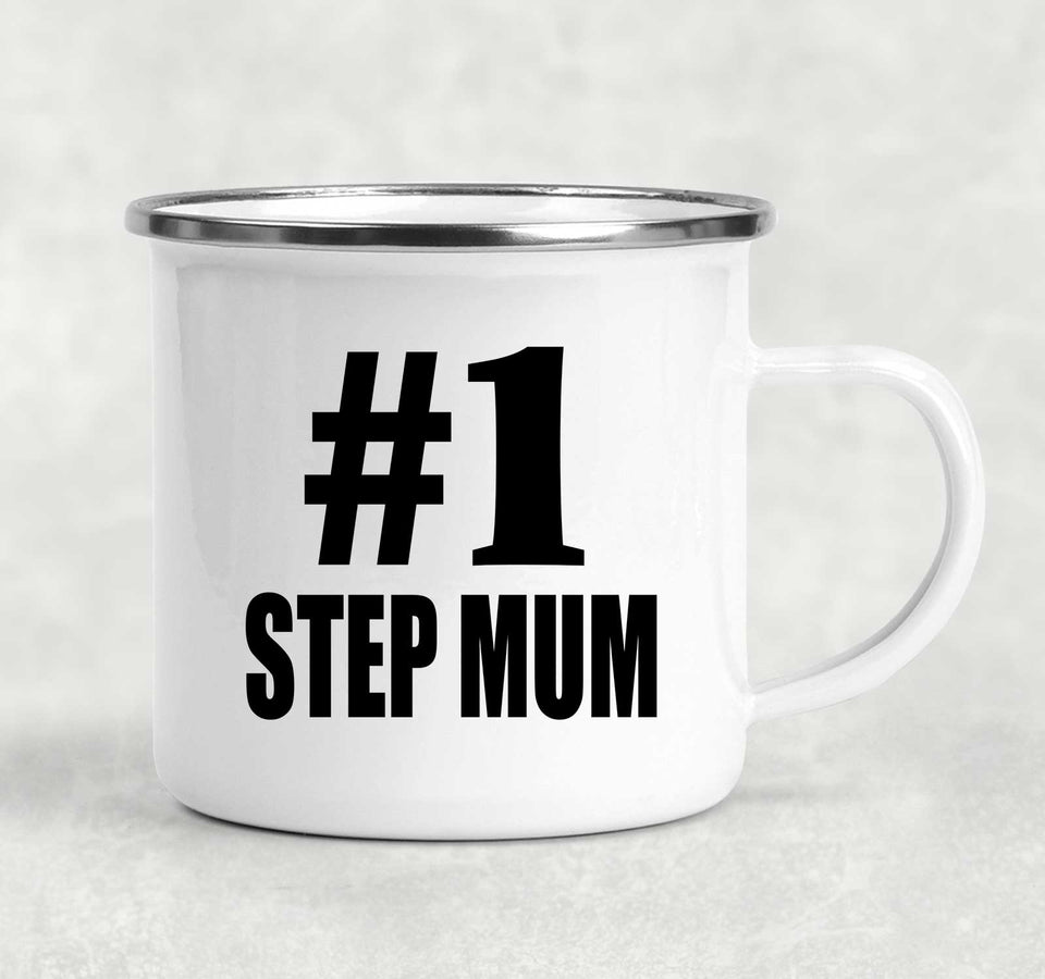 Number One #1 Step Mum - 12oz Camping Mug